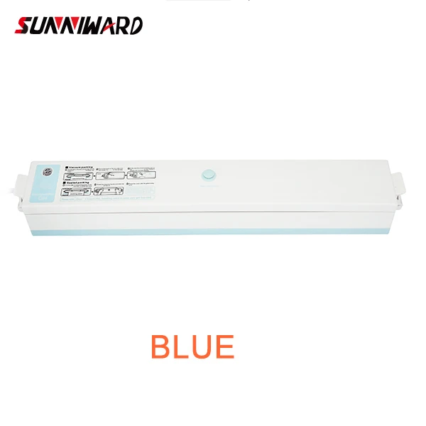 Sunniward 220 В/110 в бытовой пищевой вакуумный упаковщик упаковочная машина пленочный упаковщик вакуумный упаковщик в том числе 15 штук пакетов - Цвет: Blue