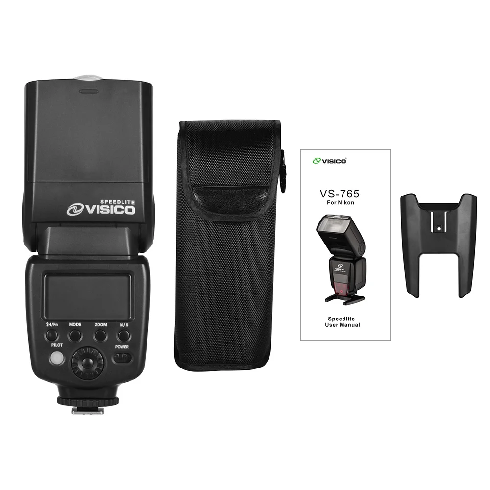 VISICO камера Вспышка Speedlite ttl 2,4G Беспроводная Спусковая система 1/8000s с ЖК-дисплеем Горячий башмак для Nikon D5600 D5500 D850 D600