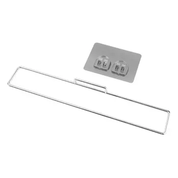 

Chrome Plated Metal Home Seamless Vacuum Suction Cup Towel Rack Bathroom Towel Rack Towel Hanging Rack