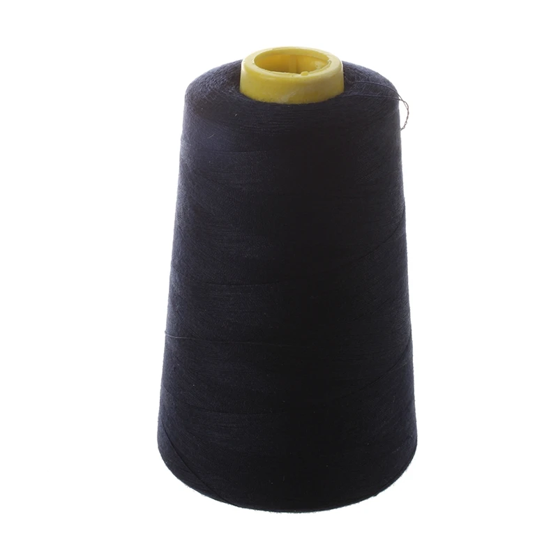 2Pcs Durable 3000 Yards Overlocking Sewing Machine Industrial Polyester Thread Metre Cones Color Polyester Sewing Thread(NAVY&Bl