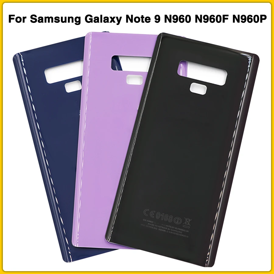 Новый чехол Note9 для Samsung Galaxy Note 9 N9600 N960F задняя крышка аккумулятора корпус с