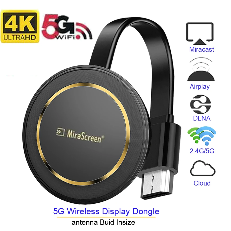 Mirascreen G14 2 4G/5G Miracast 4K беспроводной для DLNA AirPlay HD TV Stick Wifi Дисплей mirrorr Dongle приемник IOS