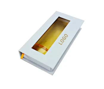 

Excellent quality custom empty Lash book paper box with glue ---PX2068