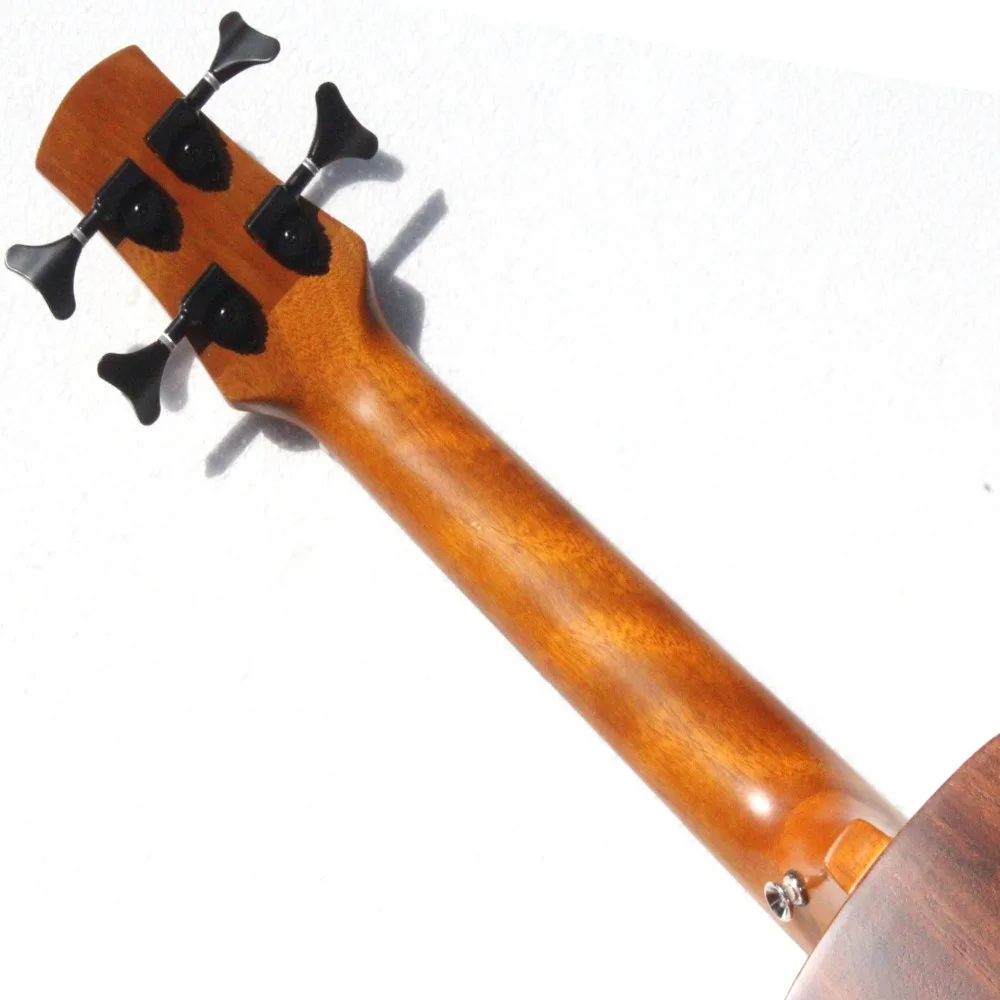 3" концертная Гавайская гитара бас мини акустическая Uke ручной работы Твердой Древесины Акации