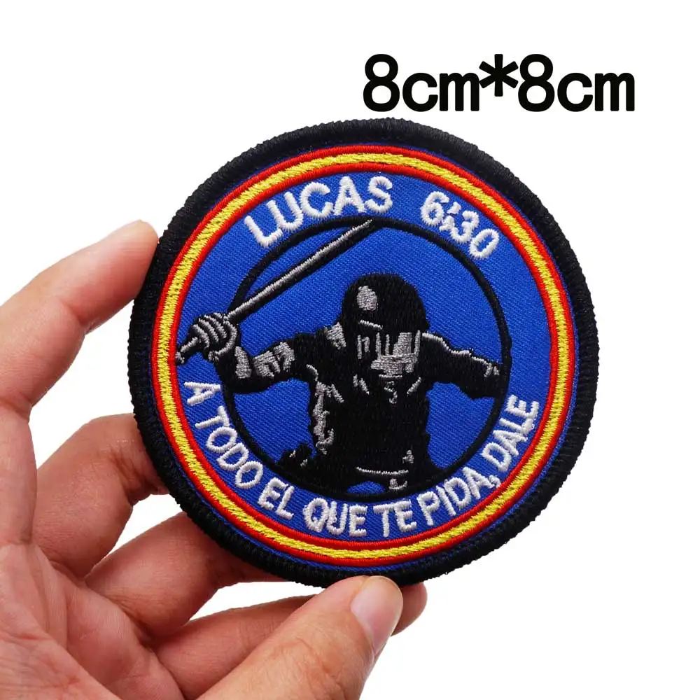 LUCAS 6:30 JUAN 6:12 A TODO EL QUE TE PIDA полиция Дейла вышивка нашивки с подкладкой крючка | Дом и