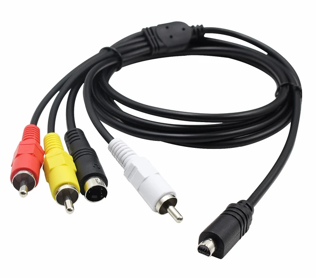 3.5mm to 3 RCA AV A/V Audio Video TV Cable Cord Lead For Sony Digital  Camcorder