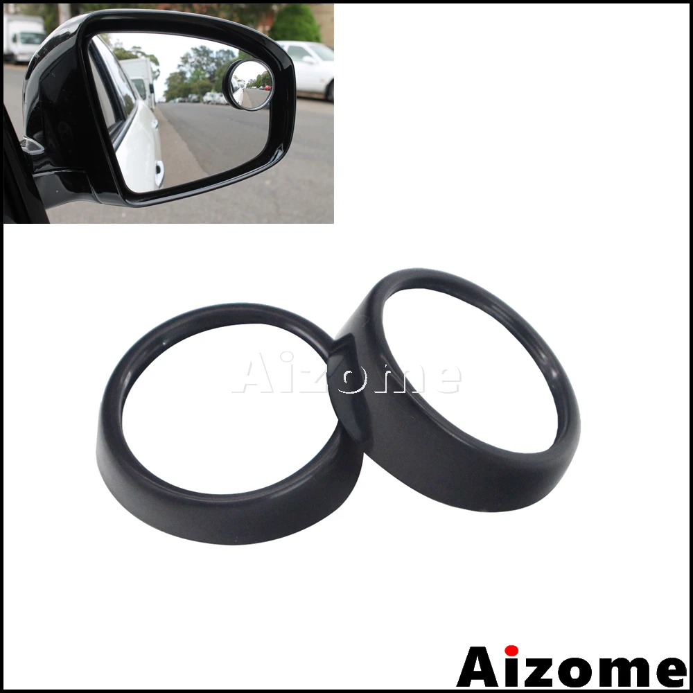Color : Black Exterior Mirrors 360 Degree Universal Blind Spot Mirror for Car Rear View Mirror