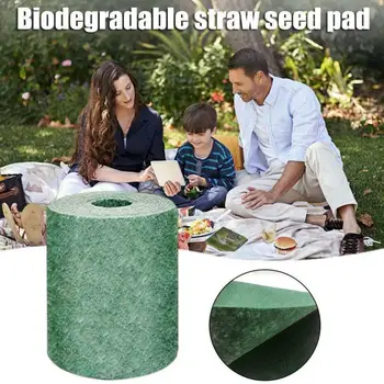 

New Biodegradable Grass Seed Mat Grass Seed Starter Mat Seed Carpet Roll Biodegradable Mat Fertilizer Garden Supplies TSLM1