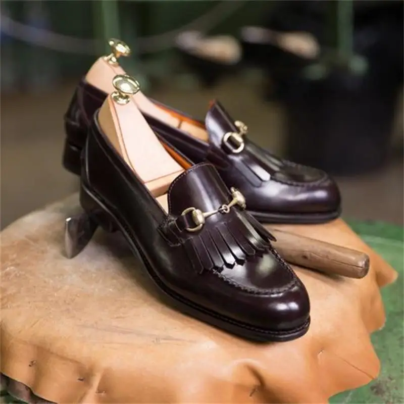 Zapatos de seguridad de cuero Pu para hombre, calzado masculino de alta calidad, zapatos mocasines clásicos de vinilo, HC708 Soulier, novedad de 2020