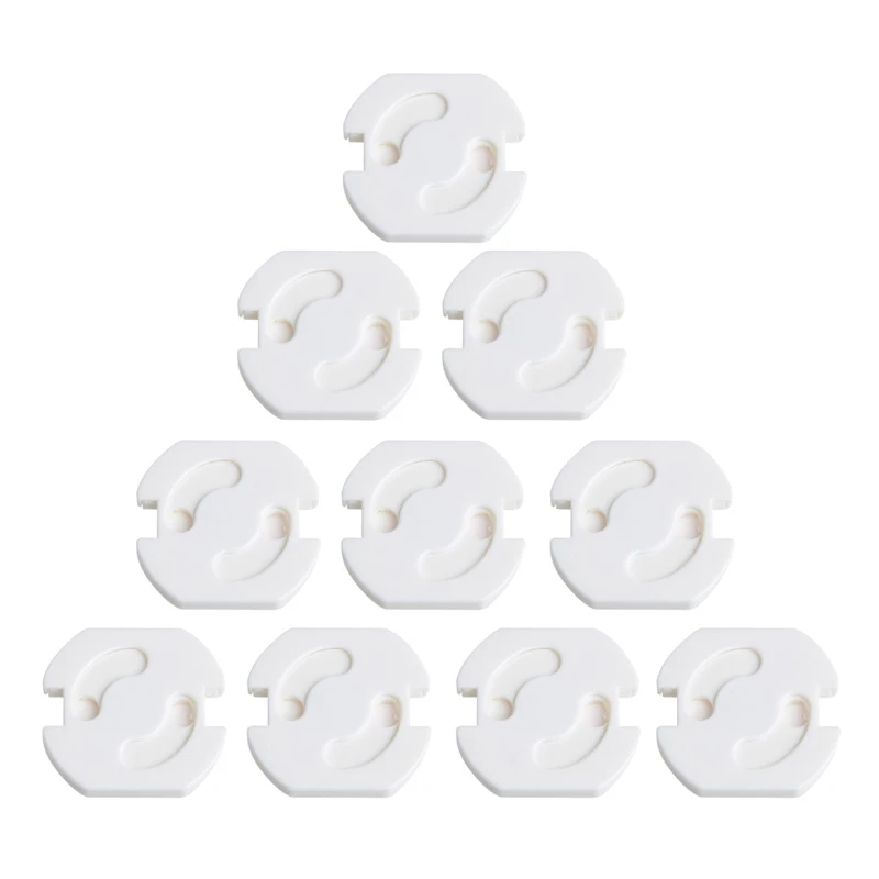 10pcs EU Power Socket Electrical Outlet Baby Kids Child Safety Guard Protection Anti Electric Shock Plugs Protector Rotate Cover for socket covers