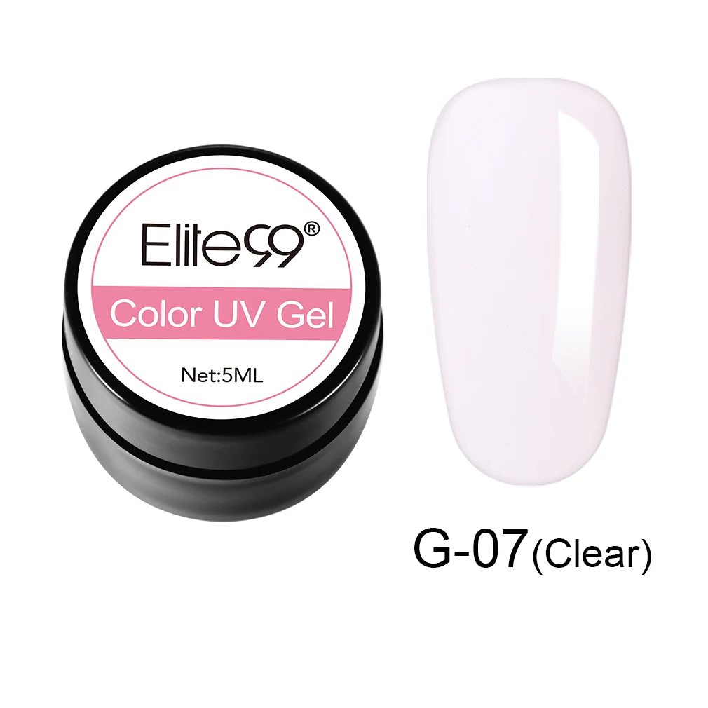 N-GLJG07-5ML-003 Elite99 5 мл Чистый Цвет гель-краска УФ-гель для ногтей замачиваемый Гель-лак для ногтей Полупостоянный УФ-лак для ногтей - Цвет: N-GLJG07-5ML-003