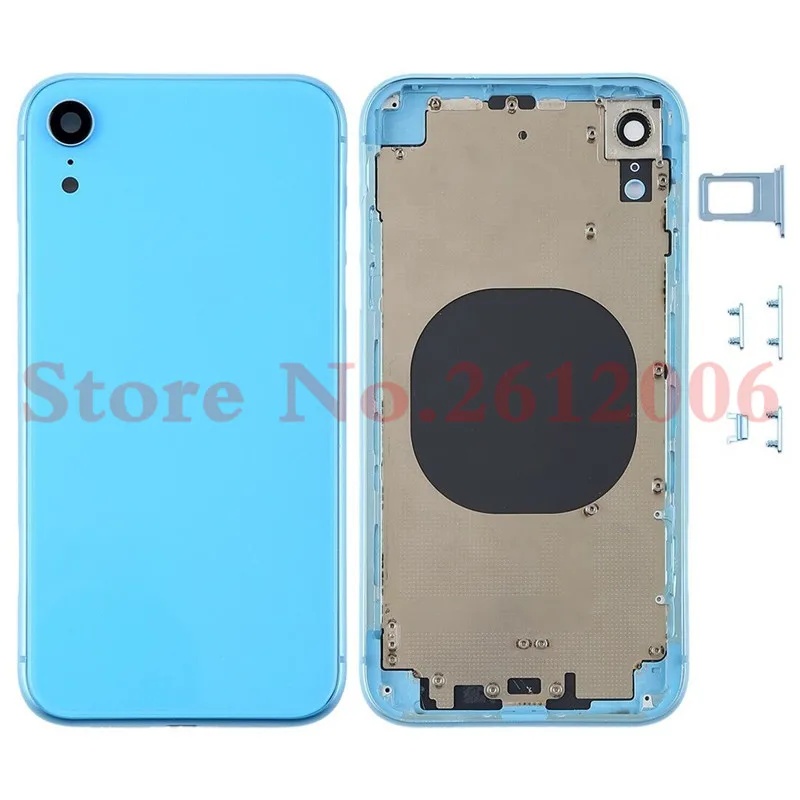 Для iPhone X Крышка батарейного отсека для iPhone XS/XS Max/XR iX задняя крышка+ Металлическое шасси средний каркас полный корпус чехол в сборе