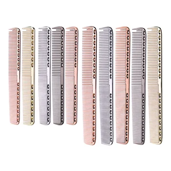 

Men Women Aluminum Metal Cutting Comb Hair Hairdressing & Barbers Salon Combs Anti-static