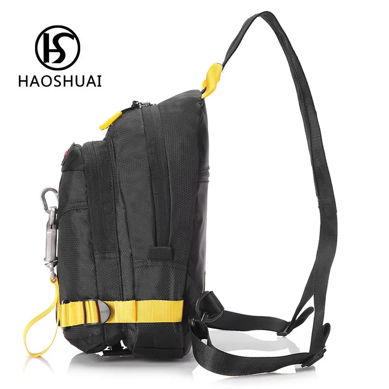 

Men Multi-functional Chest Bag Shoulder Diagonal Backpack Dual Purpose Casual Sports Camouflage Nylon Waterproof Bag