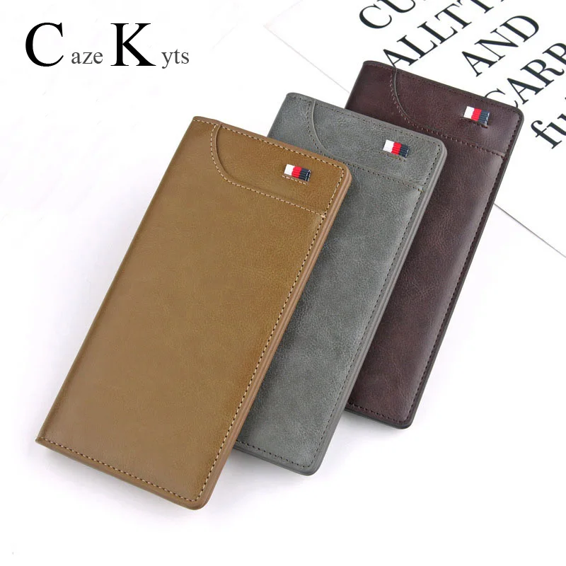 Новый мужской длинный кошелек в европейском и американском стиле ретро Модный