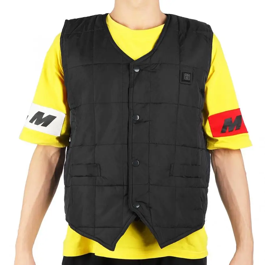 Sleeveless Heated Waistcoat V-Neck Heating Vest Clothes Winter Keeping Warm Winter Heated Vest Braces Supports