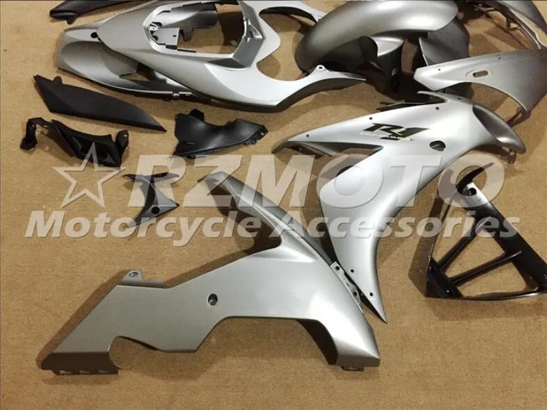 ABS формовочный Мотоцикл Обтекатели наборы подходят для Yamaha YZF-1000-R1 2004 2005 2006 04 05 06 обтекатель кузова набор Серебряный крутой