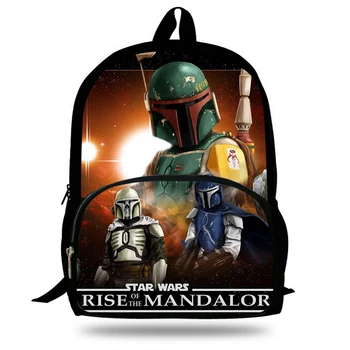 

Popular TV Series The Mandalorian Print Backpack Kids School Bag For Teenagers Boys &Girls Mochila Children Schools Backpack
