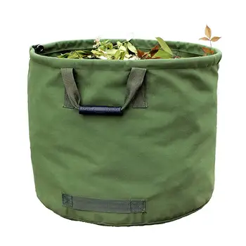 

Portable Foldable Large Waste Bag Garden Leaves Waste Waterproof Canvas Camping Reusable Trash Storage Yard Leaf Grass Container