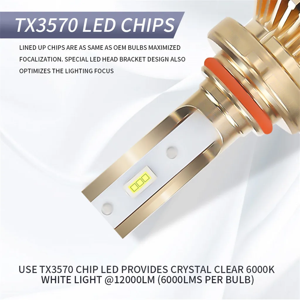 Стабильность и долговечность LED-TX3570 чип фокусированные лампы фар Мини конверсионный комплект белый 6000K Водонепроницаемый IP 67# P10