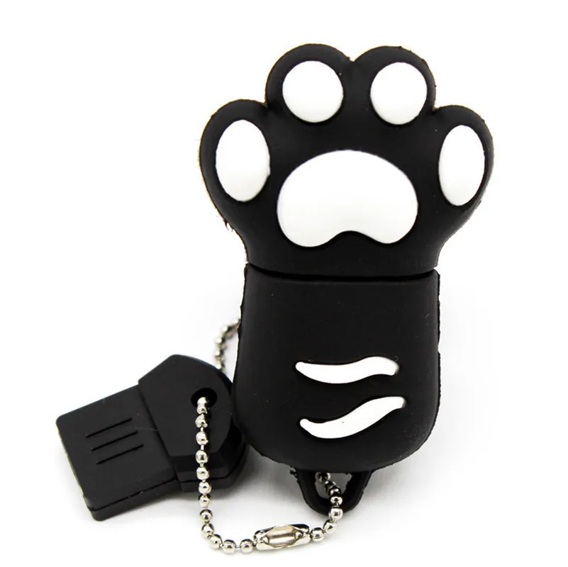 Brown BiNFUL мультфильм 64 Гб коричневый розовый черный синий цвет кошка коготь usb флеш-накопитель usb 2,0 4 ГБ 8 ГБ 16 ГБ 32 ГБ флешка, подарок usb - Цвет: Brown