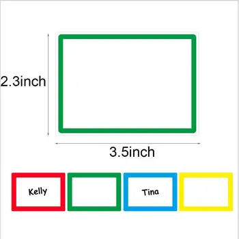 

150pcs/roll Rectangle blank sticker Writable DIY Assortment label sticker Craft Kitchen Jars Organizer Labels Paper Stickers