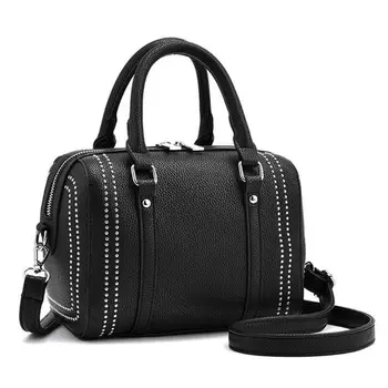 

Fashion Women Small Boston Bag PU Leather Shoulder Bag Tote Purse Top Handle Bags Satchel Crossbody Messenger Handbag