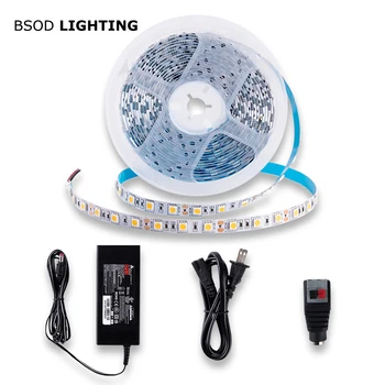 

Led Strip Light BSOD Led Strip 5050 Non-waterproof DC12V Led Strip with DC12V 5A Adapter and 2 Pin Connector Diode Tape Flexible