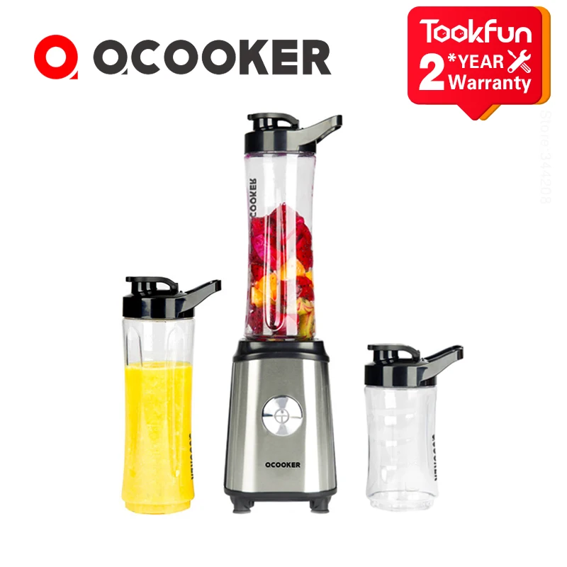 US $53.52 2020 New Qcooker Fruit Vegetables Blenders Cup Cooking Machine Portable Electric Juicer Mixer Easy Safe Kitchen Food Processor