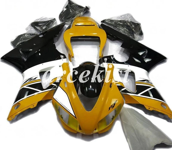 4 подарки ABS полный обтекатель комплект подходит для YAMAHA YZF-R1 1998 1999 YZF R1 98 99 YZF1000 на заказ белый синий - Цвет: yellow