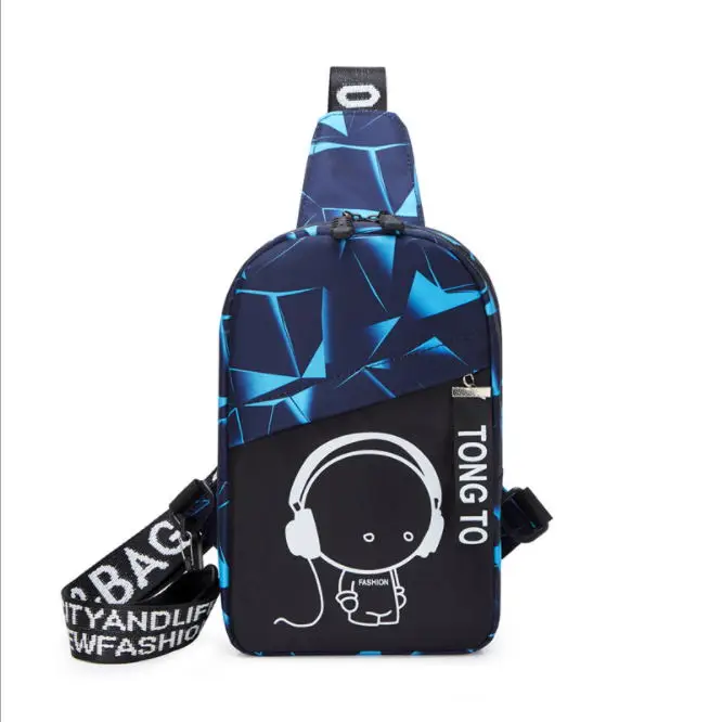 Anti Theft Luminous small crossbody bags for women messenger bags men casual sling chest bag waterproof travel shoulder bag pack