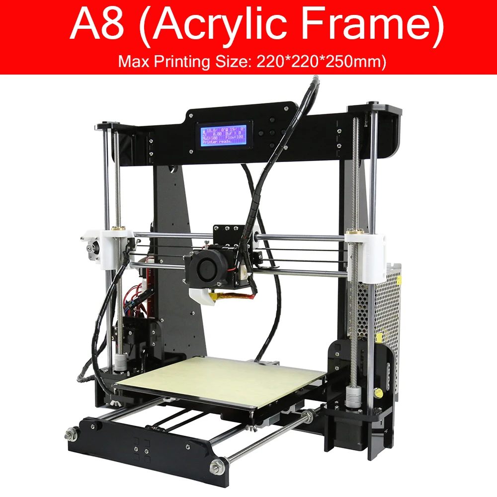 New Anet A8 3D Printer DIY Kit Reprap Prusa i3 Impresora 3D Open Source Marlin DIY Printing 220*220*240mm resin printer 3D Printers