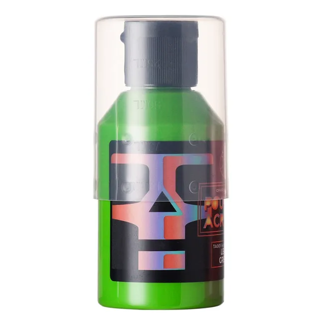 OPHIR 100ML Professional Pouring Acrylic Paint Fluid Marbling Paint for Artist DIY Art Supplies 36 Colors for Choose NO.14 LEAF GREEN