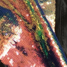 3 мм зашифрованные рыбные весы Сатиновые нижние Блестки Ткань дизайнерская мода шоу материал высокого класса Telas Tecido stofen 90x130 см