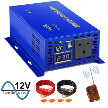 

800W Solar Inverter 12V 220V DC TO AC Customizable Multi-style Sockets Pure sine wave Inverters With Remote Control