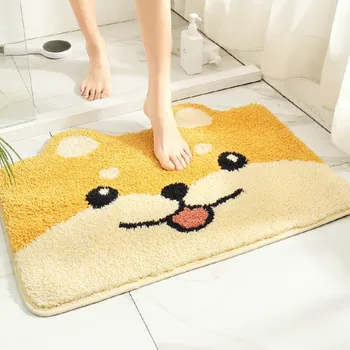 

Cartoon floor mats, bathroom entrances, water absorbing mats, household toilet door mats, door carpet mats, bathroom matsLB60502