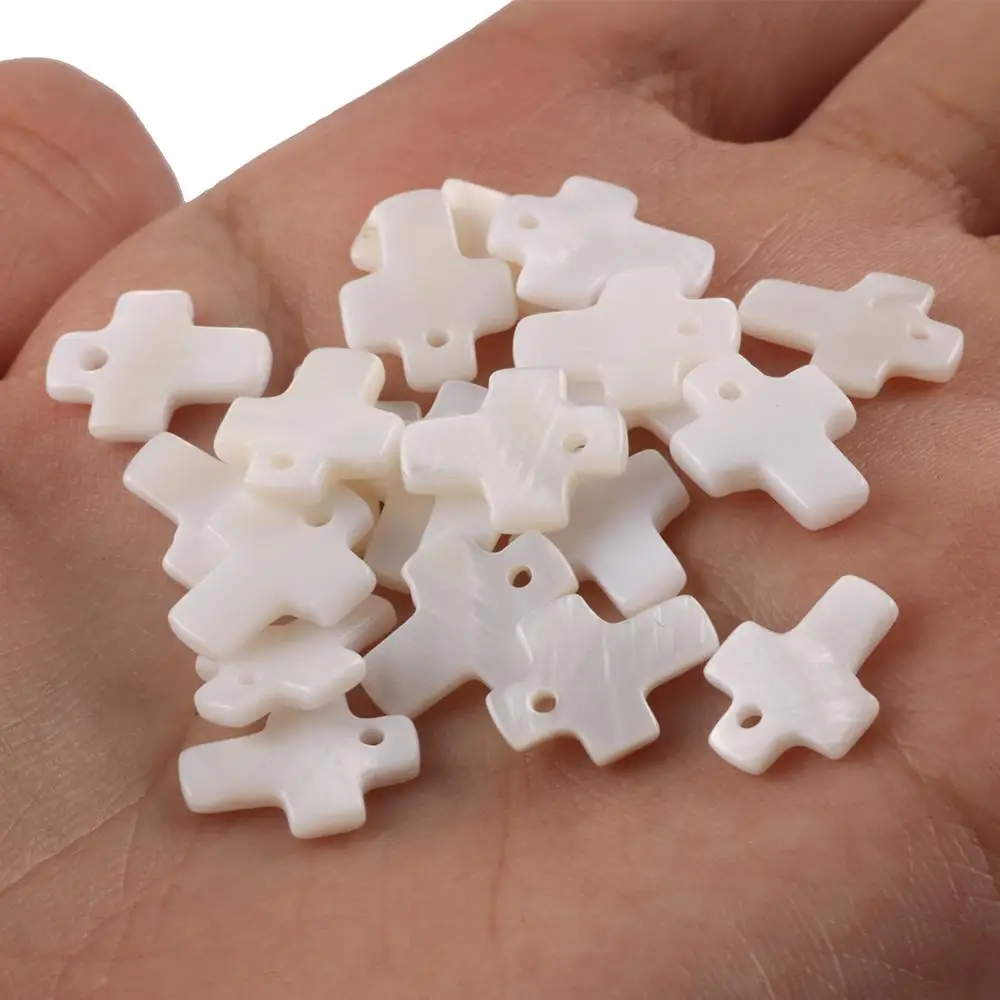 X2 Pendentifs Triangle Pyramide Coquillage Nacre Naturel ~25mm : Par