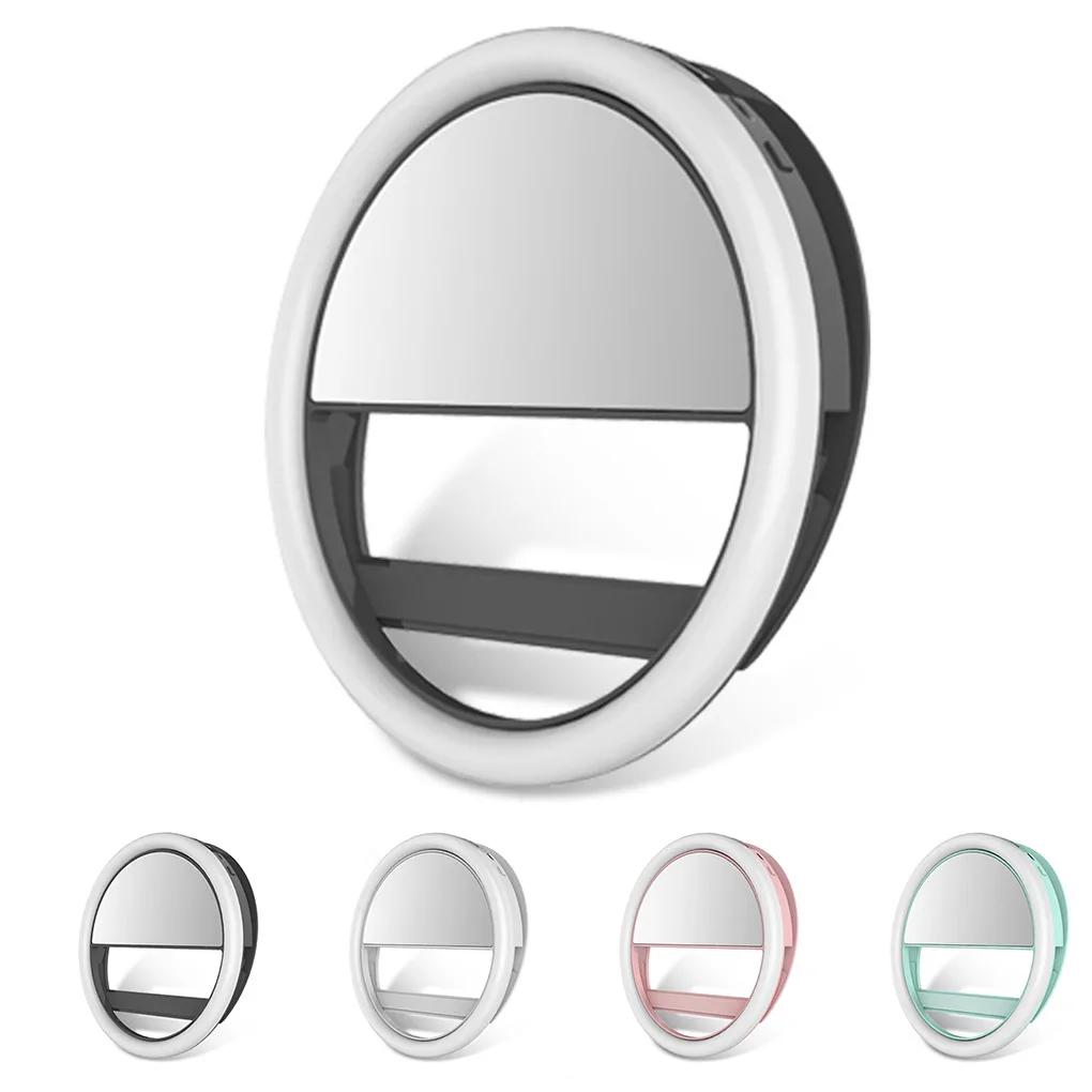 

72 LED Selfie Light Cellphone Clip-on Ring Light Mobile Phone Portable Round Clip Live Streaming Lamp