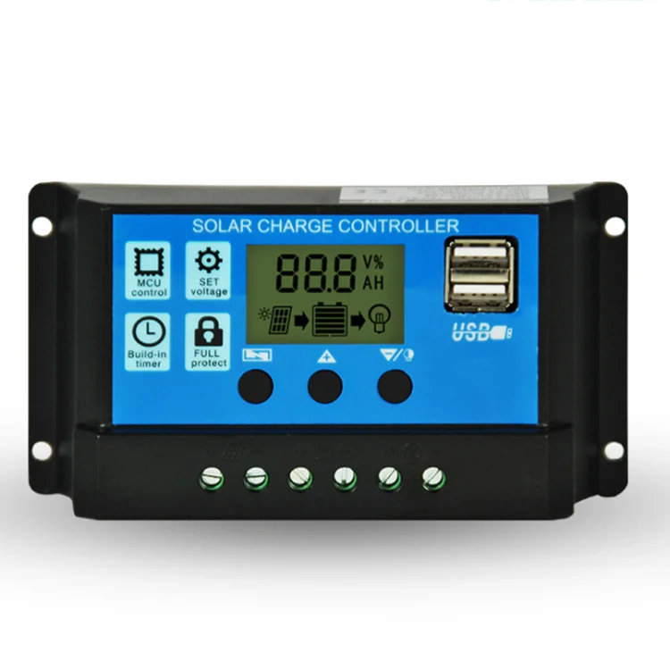 Контроллер зарядки солнечной панели 12 v/24v20a с зарядкой мобильного телефона 5Vusb