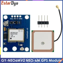 GY-NEO6MV2 novo NEO-6M módulo gps neo6mv2 com controle de vôo eeprom mwc apm2.5 grande antena para arduino