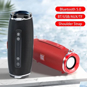 

20W Outdoor Portable Bluetooth Speaker Wireless Column Subwoofer 3D Stereo Super Bass Music Center BoomBox Waterproof AUX/TF/USB