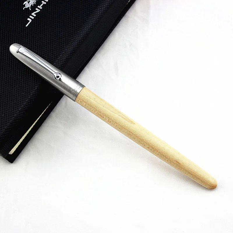 Высококачественная роскошная деревянная перьевая ручка Jinhao, чернильная ручка, перо 0,38 мм, caneta tinteiro, Офисная ручка Stylo plume Penna stilografica