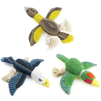 

3 Pcs Cute Cartoon Bird Shape Dog Chew Molar Toy Gnawing Sound Doll Tooth Cleaning Soft Interactive Toy Household Pet Supplies