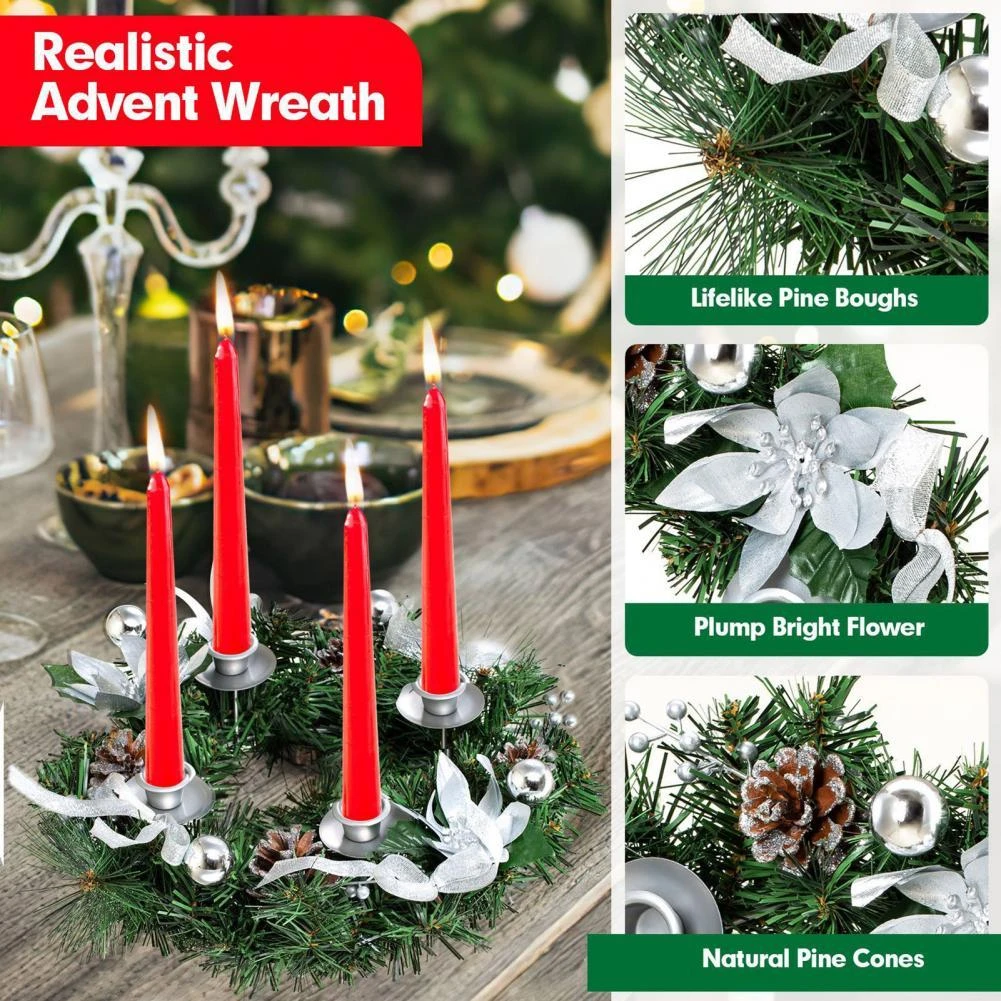 Christmas Candle Wreath Ubicaciondepersonas cdmx gob mx