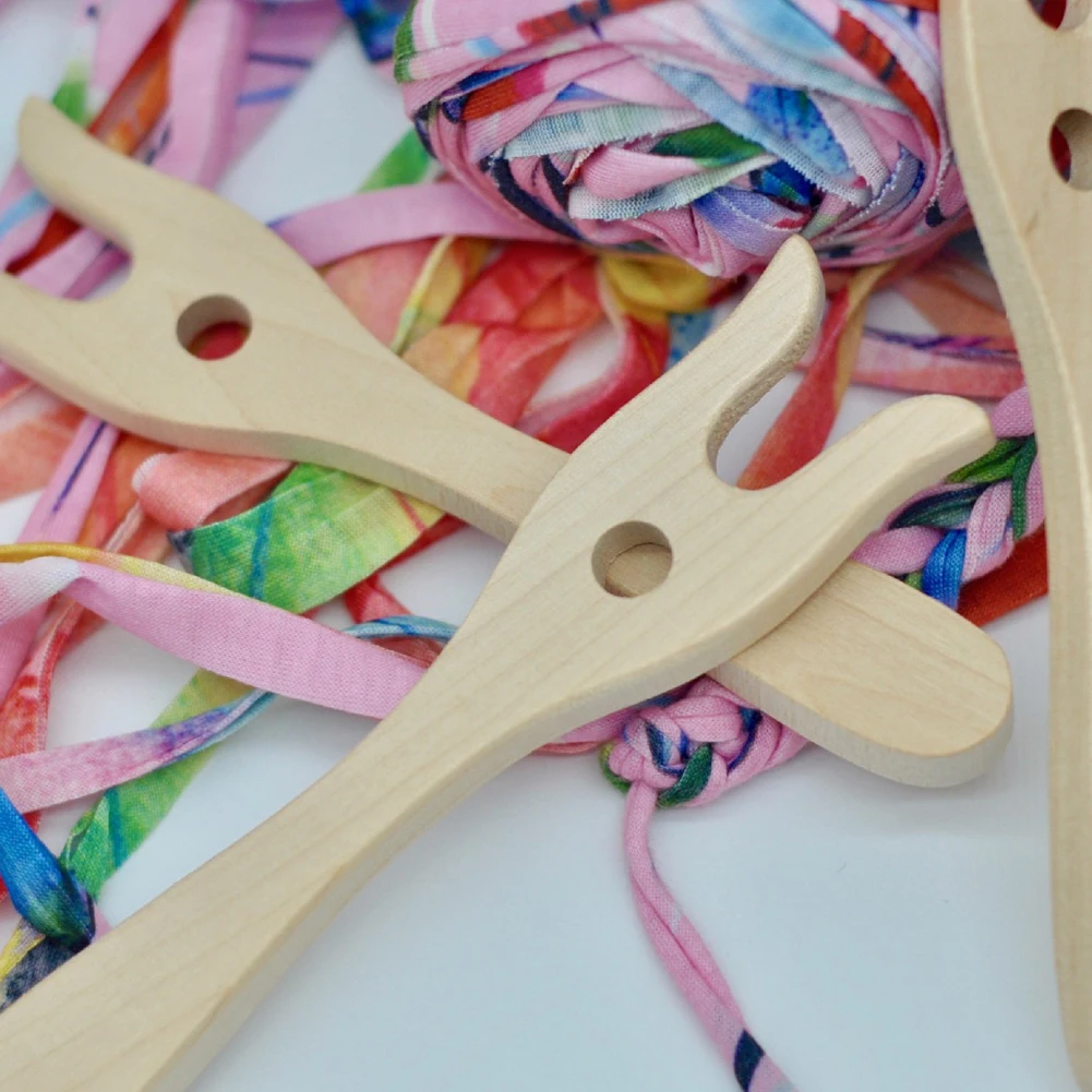 Домашний Вивер Вязание деревянный в форме вилки DIY ручной работы на день рождение, жгутовых полосок Многофункциональный ручной Детские игрушки Инструменты