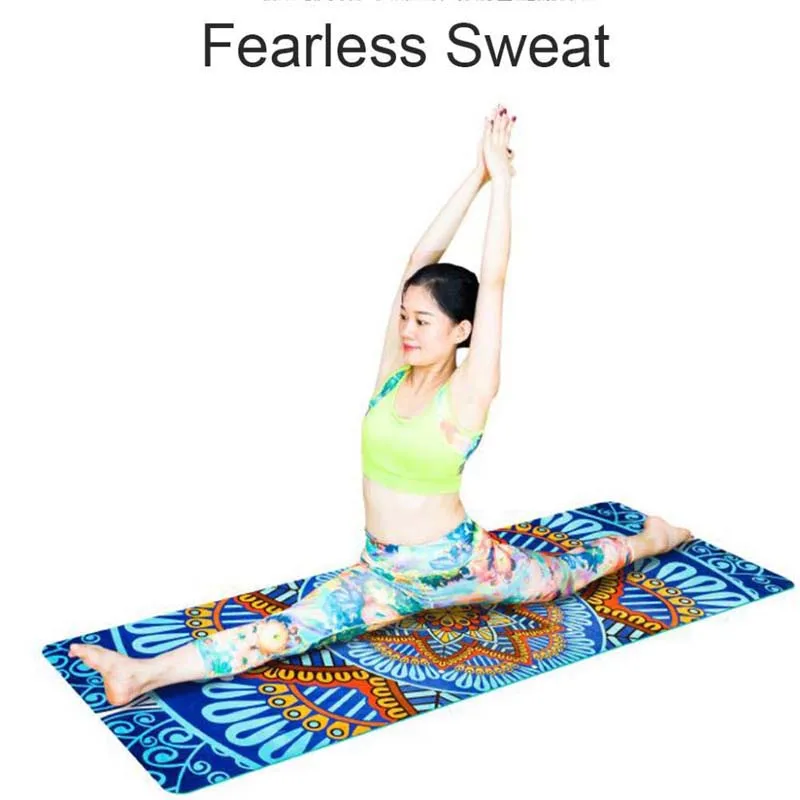 

Non-Slip Slimming 5MM Lotus Pattern Suede TPE Yoga Mat Pads Exercise Fitness Gymnastics Mat Body Building Esterilla Pilates Yoga