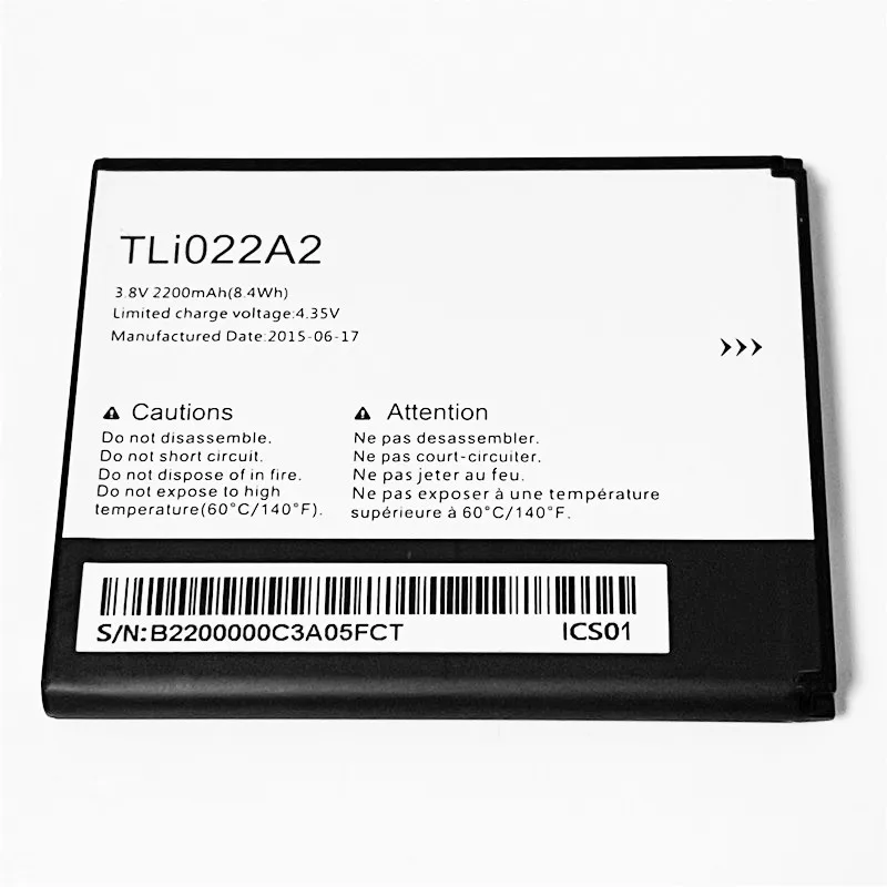 3 8 V 2200 мА/ч TLi022A2 CAB2200005C2 для Alcatel One Touch Sonic зубная щётка OT-A851 OT-A851L TLi022A1 Батарея |