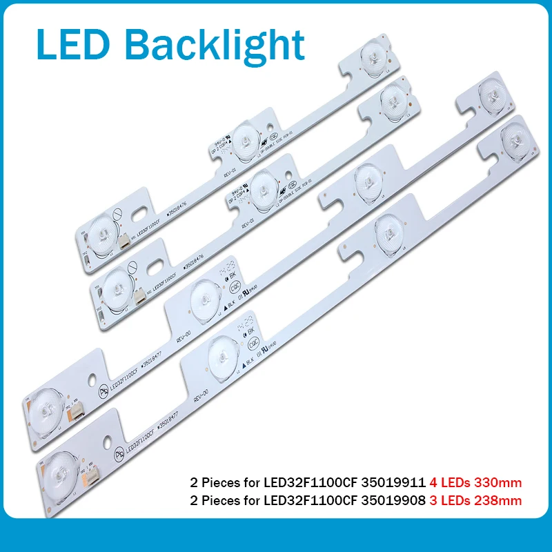 20 шт./лот для Konka led32f1100cf LED32F1160CF ЖК-Телевизор подсветка бар 35018476 35018478 подсветка оптические линзы