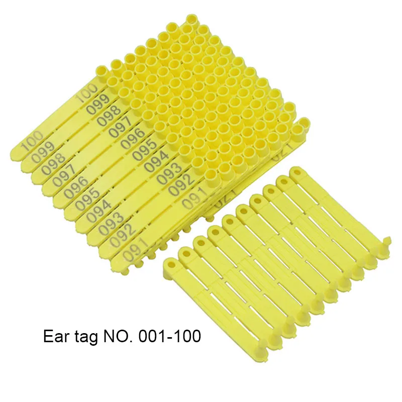 Ear tag NO. 001-100 Ear tag NO. 001-100