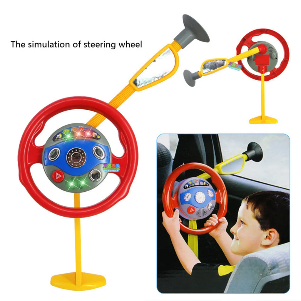 

Education For Kids Fun Learning Toys For Children Electronic Backseat Driver Car Seat Steering Wheel Toy Game Light Sound W827